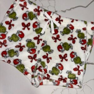 The Grinch Pajama Shorts with bows